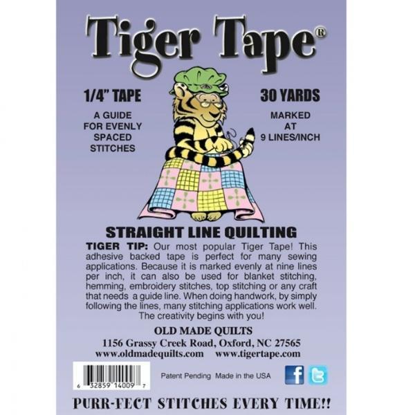 Tiger Tape 1/4" From Old Made Quilts