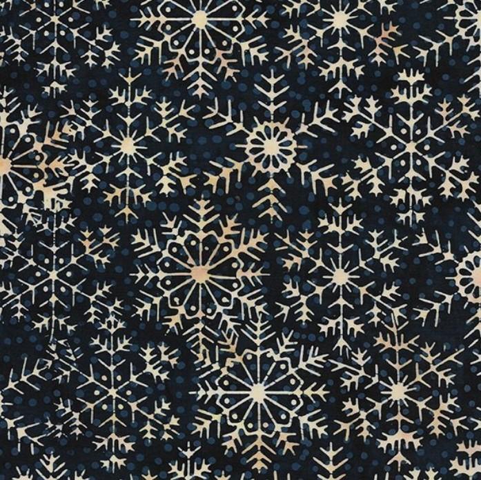 Batik Large Snowflake Storm From Island Batik