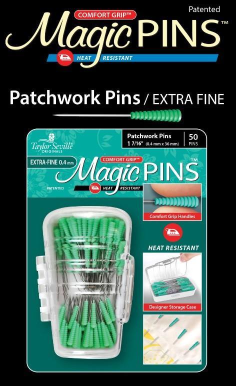 Magic Pins Patchwork Extra Fine 50Pc - 1-7/16", .5Mm