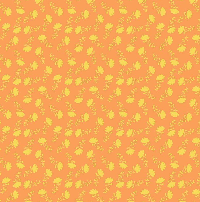 Lucy'S Garden Tonal Orange By Patty Young For Riley Blake Designs 