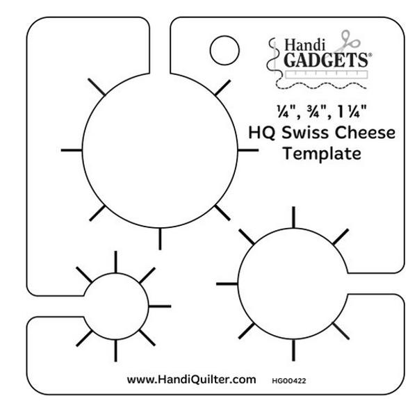 Handi Quilter Swiss Cheese Template