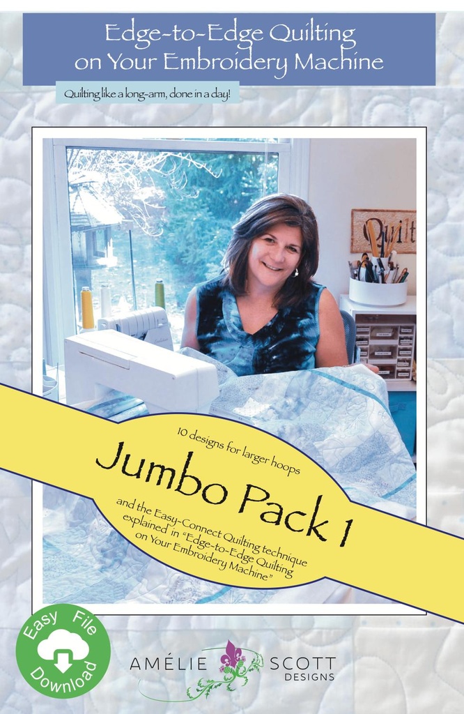 Edge to Edge Quilting - Jumbo Pack 1 from Amelie Scott Designs