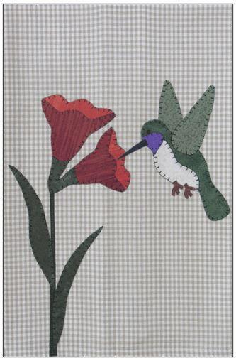 Hummingbird Tea Towel Kit