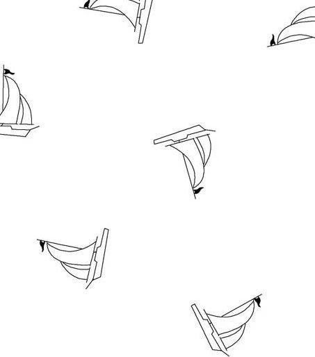 Ramblings Fun Sailboats White On White From P&B Fabric