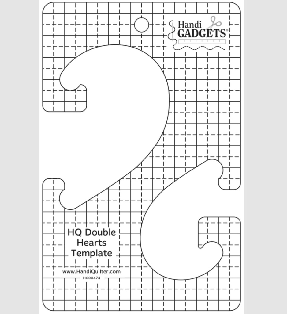 Handi Quilter Double Hearts Ruler