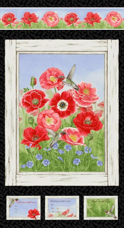 Poppy Meadow Panel From Henry Glass