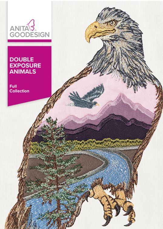 Anita Goodesign Double Exposure Animals Full Collection Embroidery Pattern