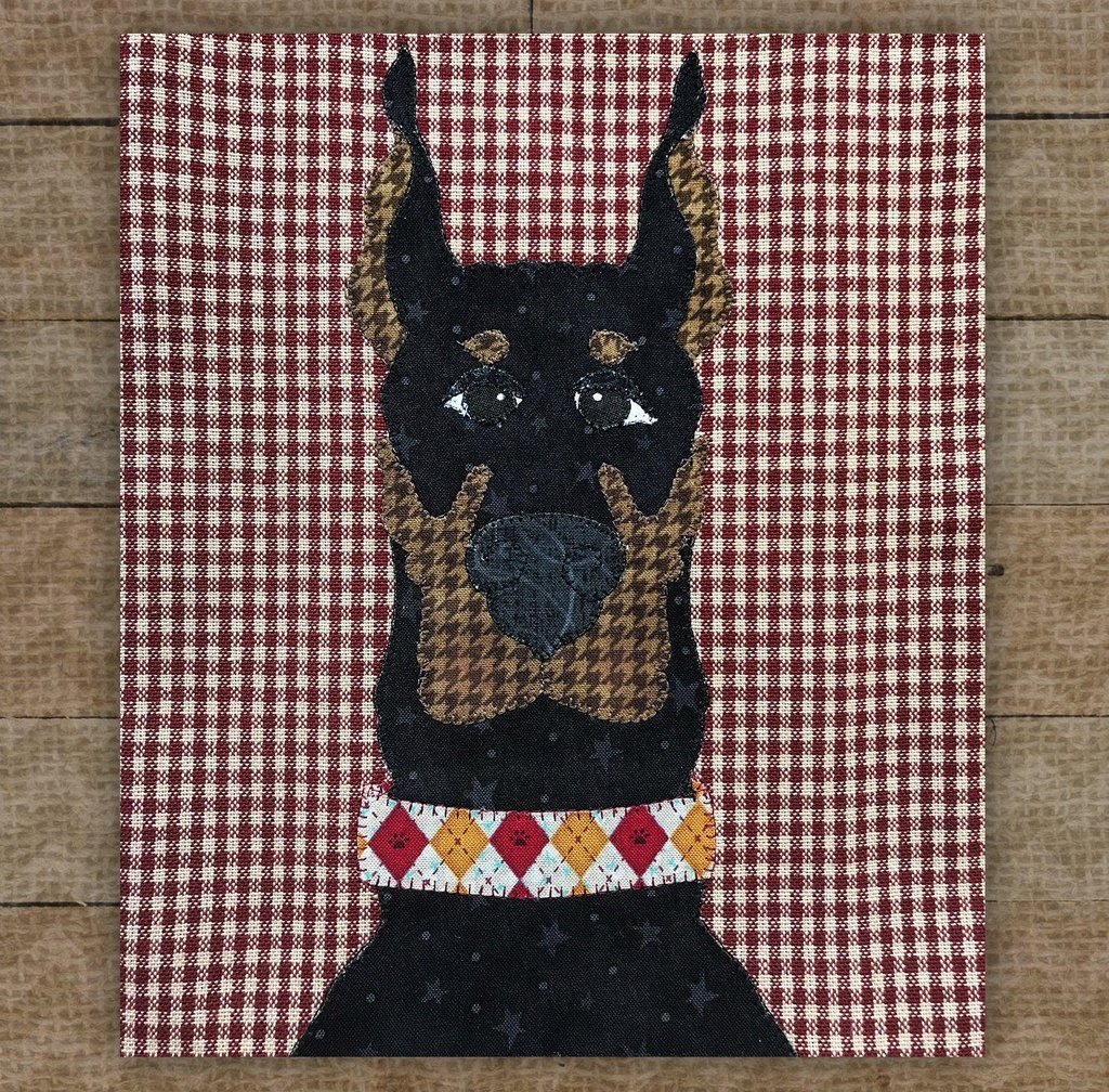 Doberman Pinscher Precut Prefused Applique Kit For The Whole Caboodle