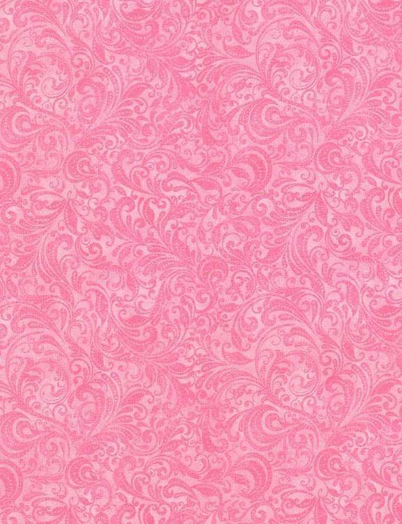 Belle Pink Tonal Scroll from Timeless Treasures