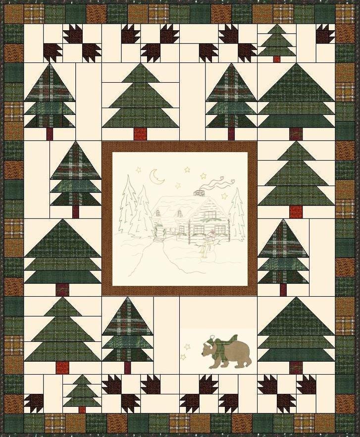 Woodland Getaway Kit Featuring Woodland Getaway Panel And Pattern By Cindy Staub And Primo Plaids Lu