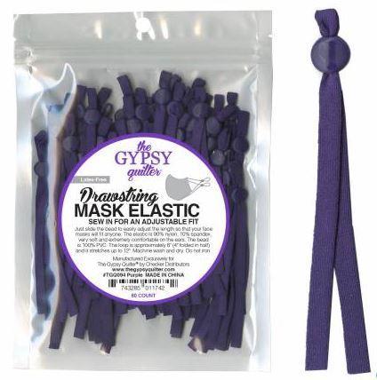 Drawstring Mask Elastic Purple