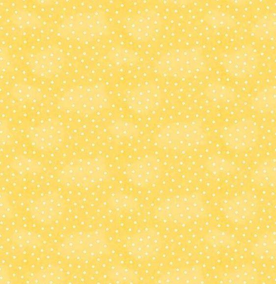 Snow Sweet Button Dots Yellow From Riley Blake