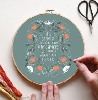 Gingiber Embroidery Samplerwalk In A Atmosphere From Moda Fabrics