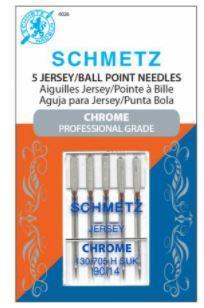 Schmetz Jersey Ball Point Chrome Needles, 90/14