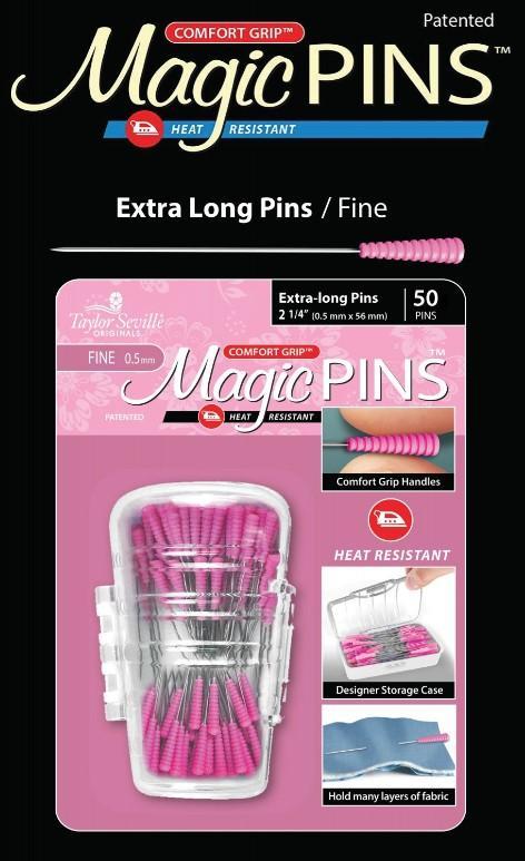 Magic Pins Extra Long Quilting  0.5mm 50pc - 2 1/4 Inches Long