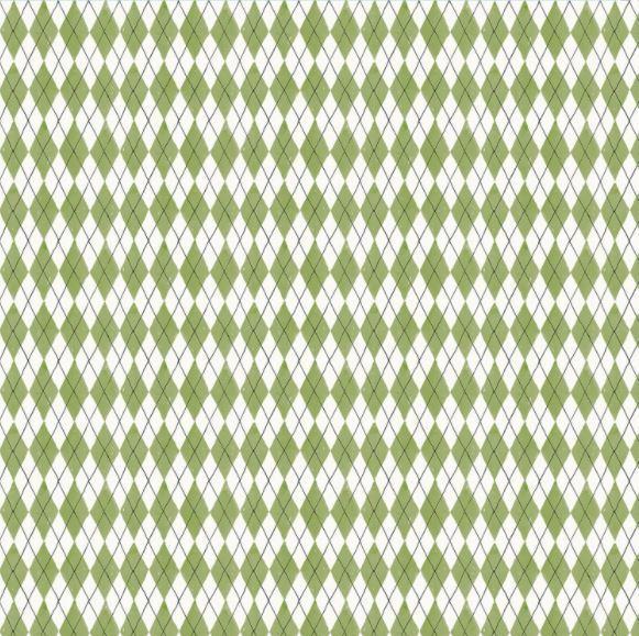 Fruit Stand Diamonds Green from P&B Textiles