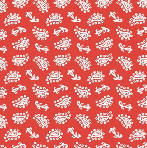 Fruit Stand Paisley Red From P&B Textiles