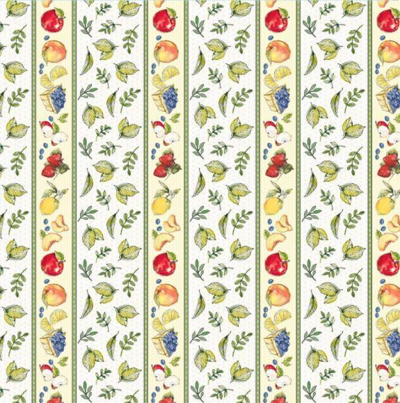 Fruit Stand Border Stripe From P&B Textiles