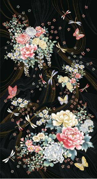 Niwa Floral  Panel From P&B Textiles