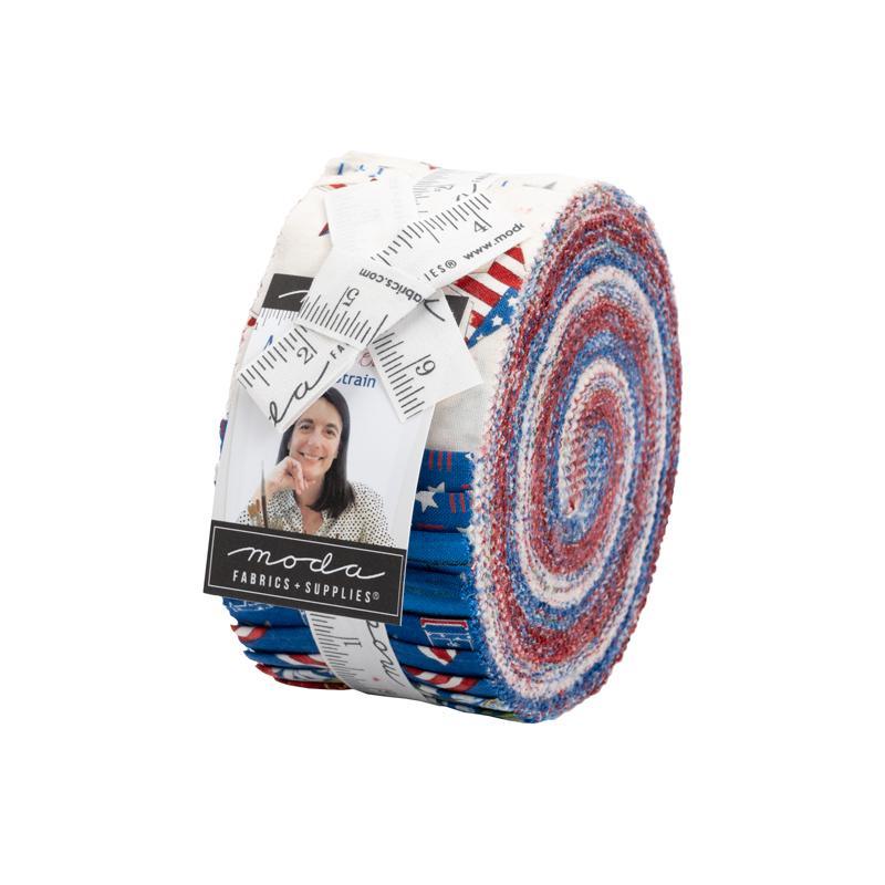 America The Beautiful Jelly Roll by Deb Strain from Moda Fabrics