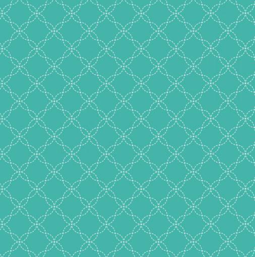 Kimberbell Basic Teal  Lattice From Maywood Studio