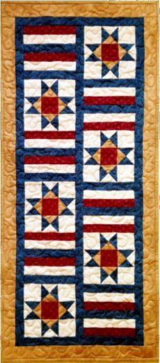 Land of Liberty Table Runner Pattern by Cathey Laird