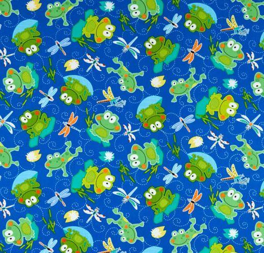 Hop Along Frogs Blue from Kanvas Studio