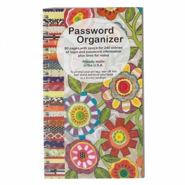 Password Book Fun Flowers 