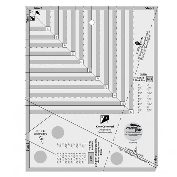 Kitty Cornered Ruler from Creative Grids