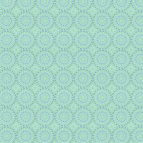 Sew Little Time Quilting Circles Teal  From Wilmington Prints