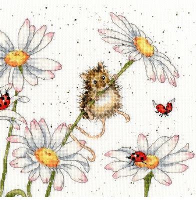 Daisy Mouse Kit  by Hannah Dale  from Bothy Threads