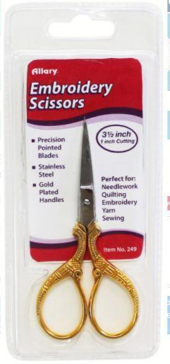 Goose Antique Embroidery Scissors 3.5 Inches from Allary