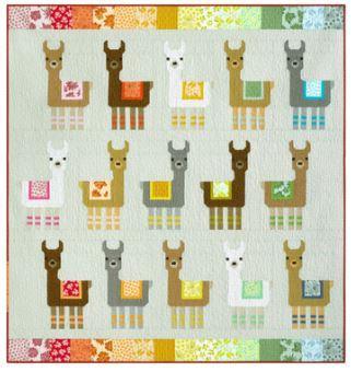 Little Llamas Quilt Kit by Elizabeth Hartman from Robert Kaufman