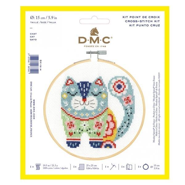 Cat Cross Stitch Kit From Dmc 