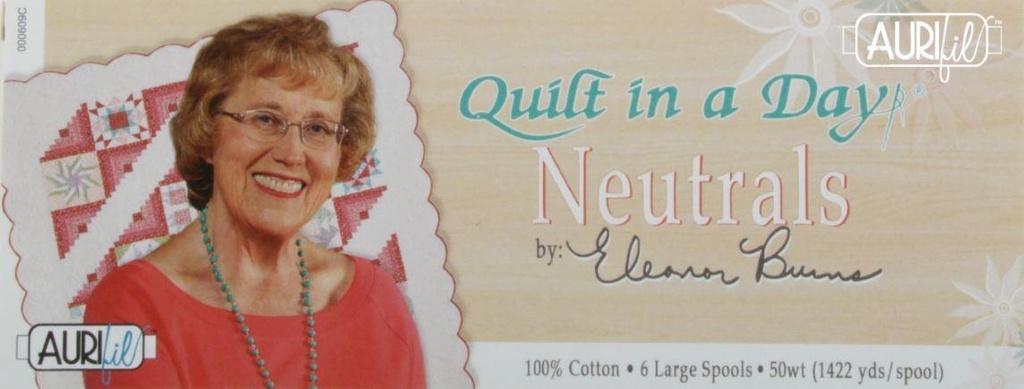 Quilt in a Day Neutrals by Eleanor Burns from Aurifil