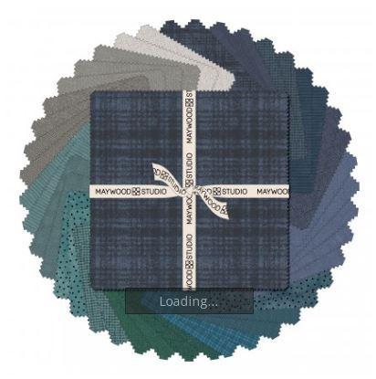 Stormy Seas  Woolies 10 Inch Flannel Stack from Maywood Studio