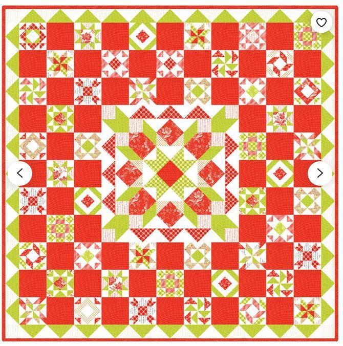 Christmas Medallion Sampler Quilt Kit From Moda Fabrics