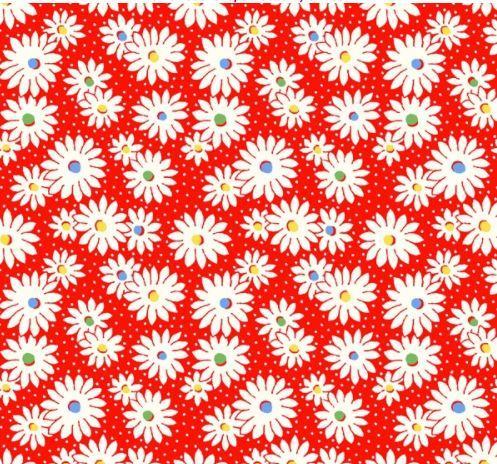 Sugarcube Daisy Dots Red From Windham Fabrics