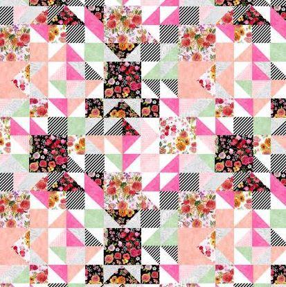 Sewing Floral Patchwork  From Timeless Treasures