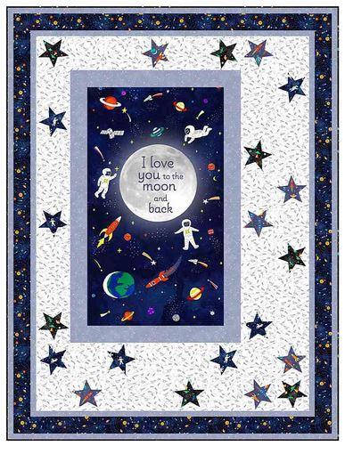 Blast Off! Quilt Kit Featuring Fabrics From Timeless Treasures