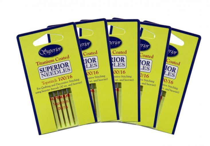 Titanium Coated Topstitch 100/16 From Superior