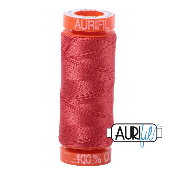 Aurifil 50 Wt. Thread - Dark Red Orange 2255