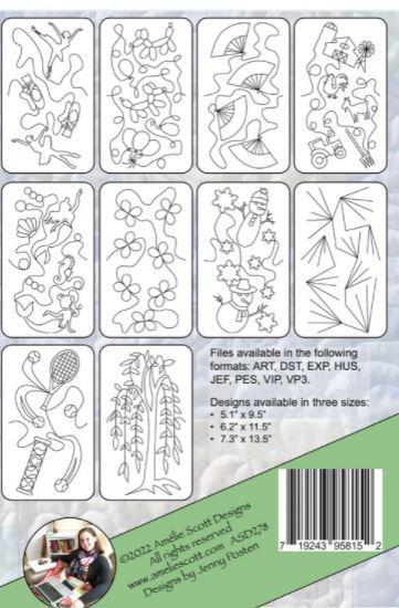 Edge To Edge Quilting On Embroidery  Machine Expansion Pack 16