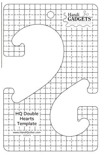 HandiQuilter Double Hearts Template