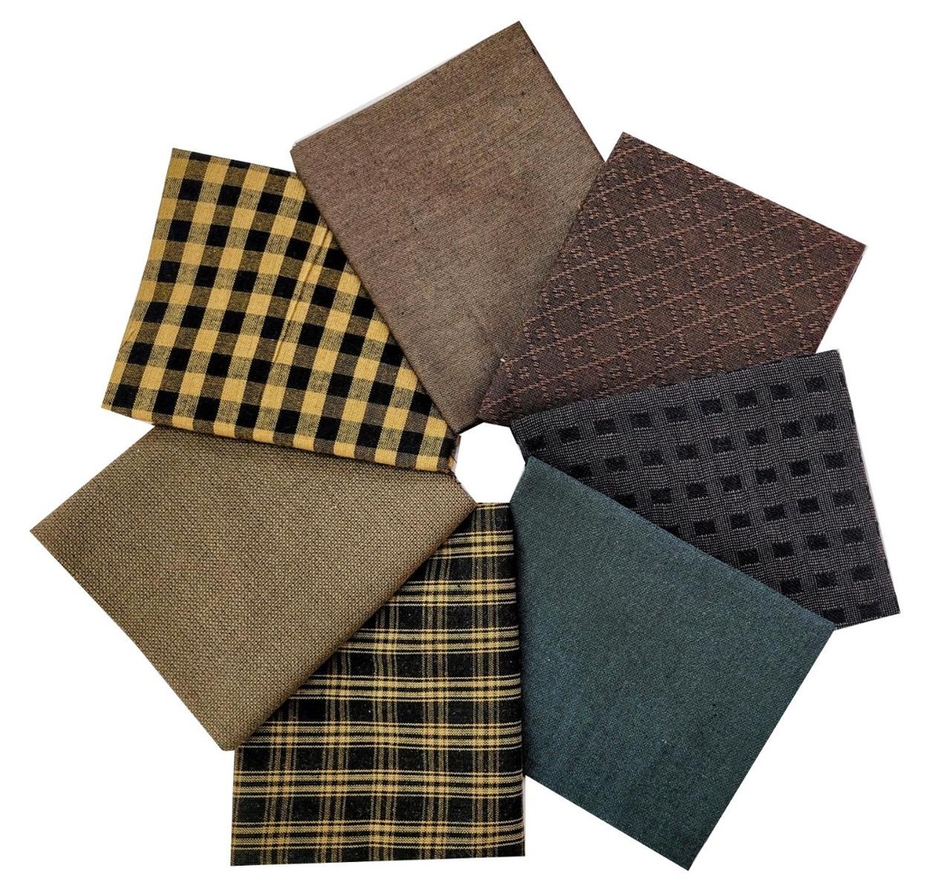 Homespun Dark Fat Quarter Bundle From Our Favorite Vendors