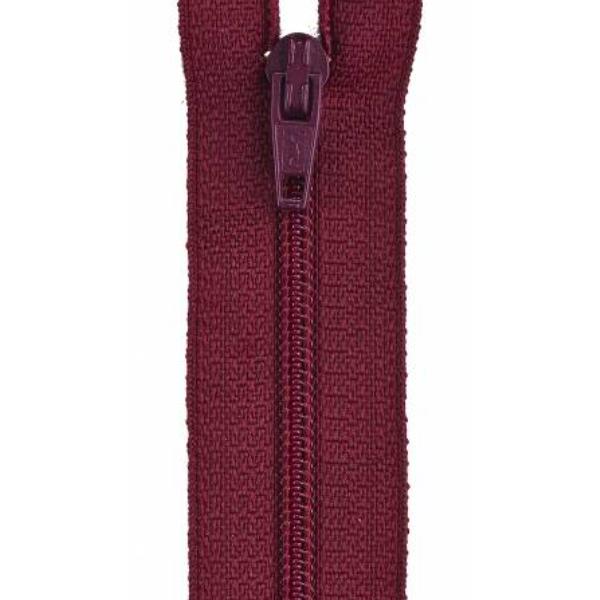 All-Purpose Polyester Coil Zipper 9In Barberry Red By Coats & Clark