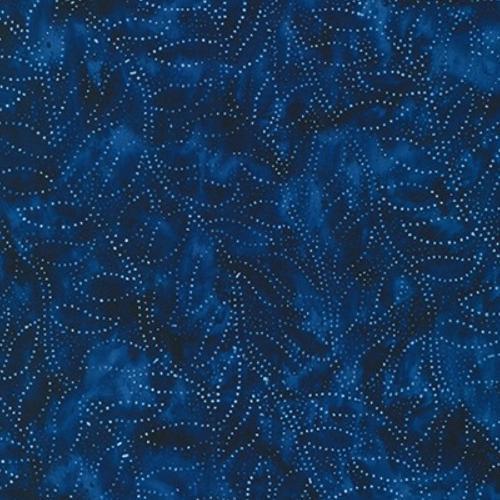 Kasuri Artisan Batiks: Foliage Navy By Lunn Studios For Robert Kaufman