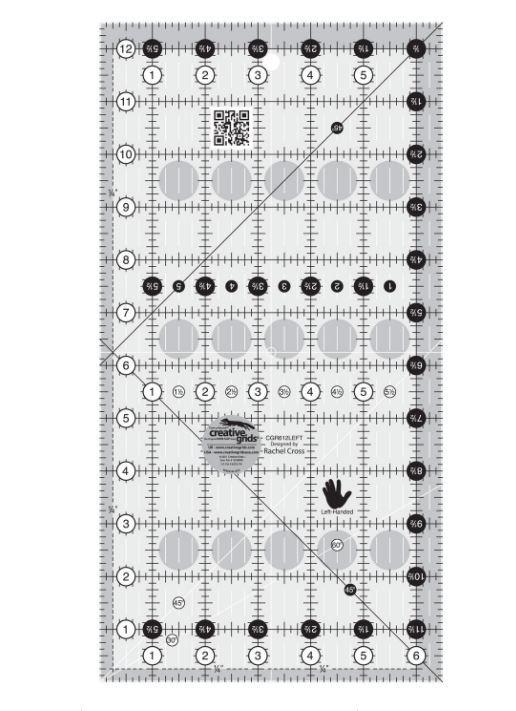 Creative Grids 6.5 X 12 Inches Left Handed