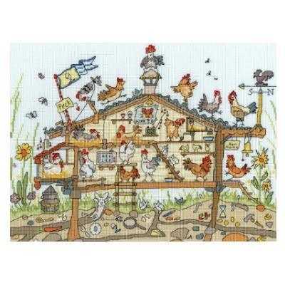 Cut Thru Hen Home Cross Stitch Kit By Amanda Loverseed