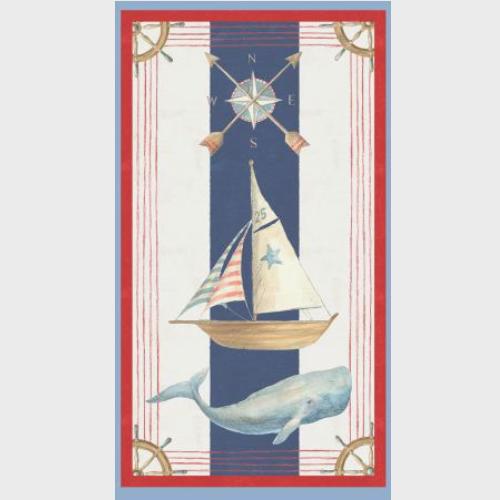 At The Helm Large Panel Multi By Danhui Nai For Wilmington Prints